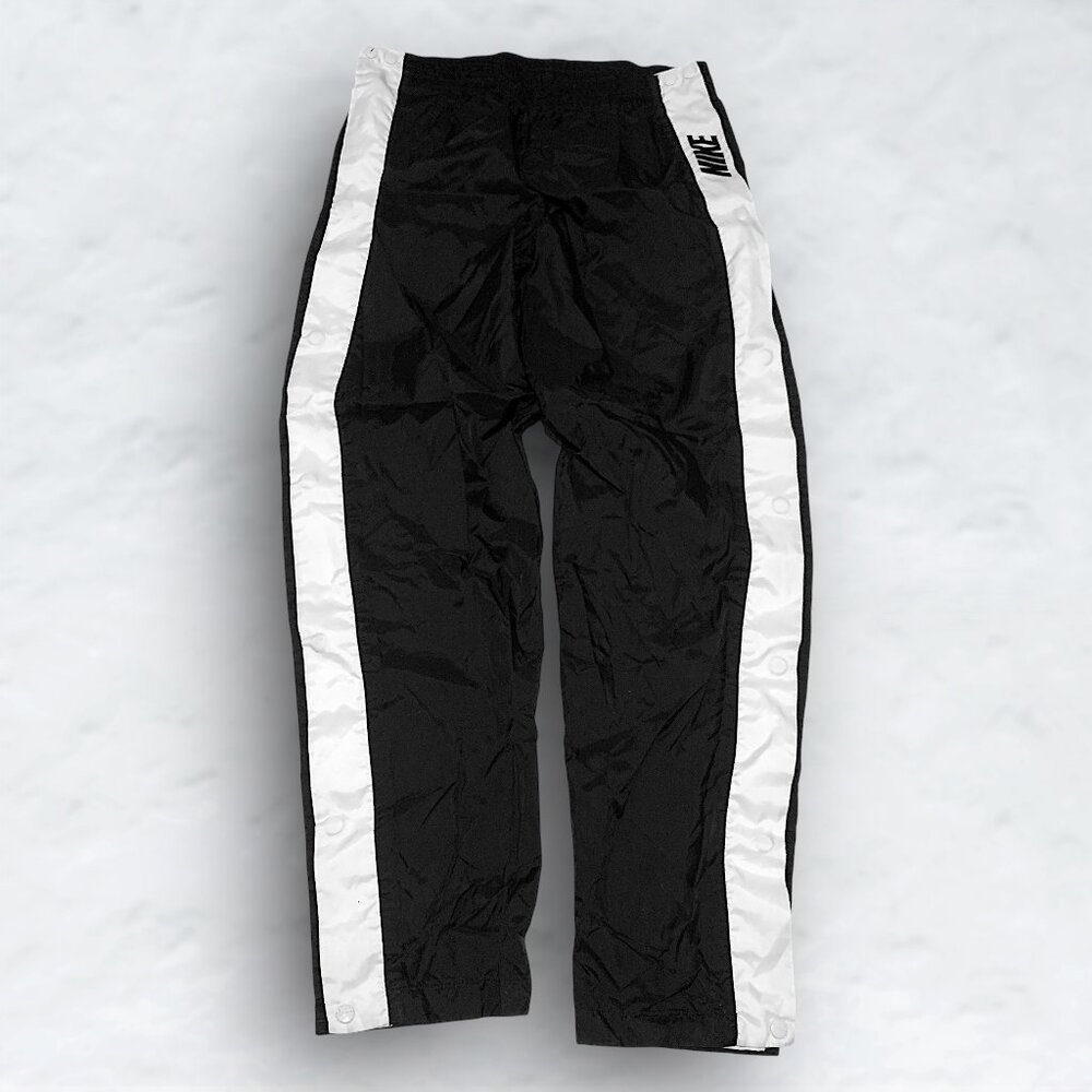 NIKE Vintage Retro Windbreaker Tearaway Button Pants